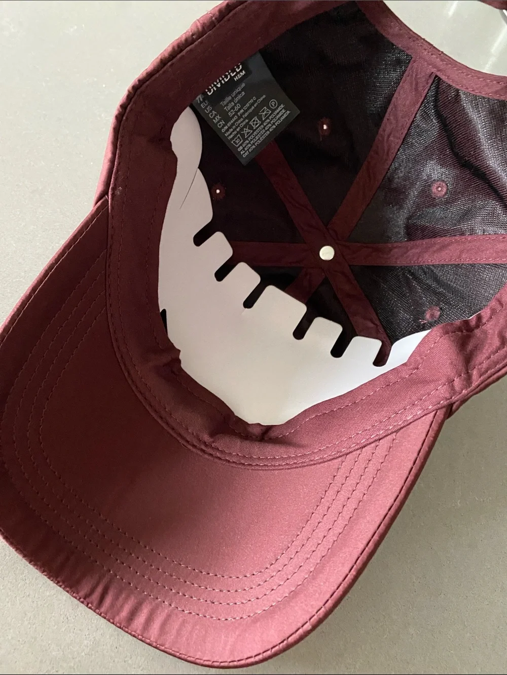 Wine Burgundy Satin Baseball Cap Zara Mango H&M